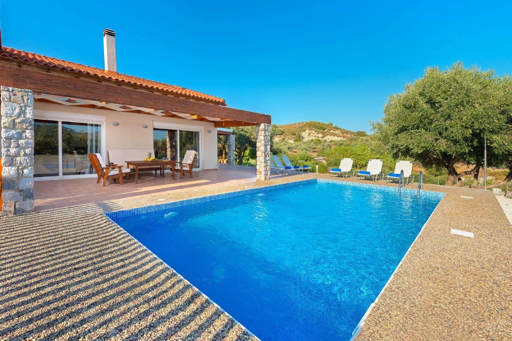 Olive Private Villa Swimming Pool 5 Bdr Kolymbia Rhodes Exteriör bild