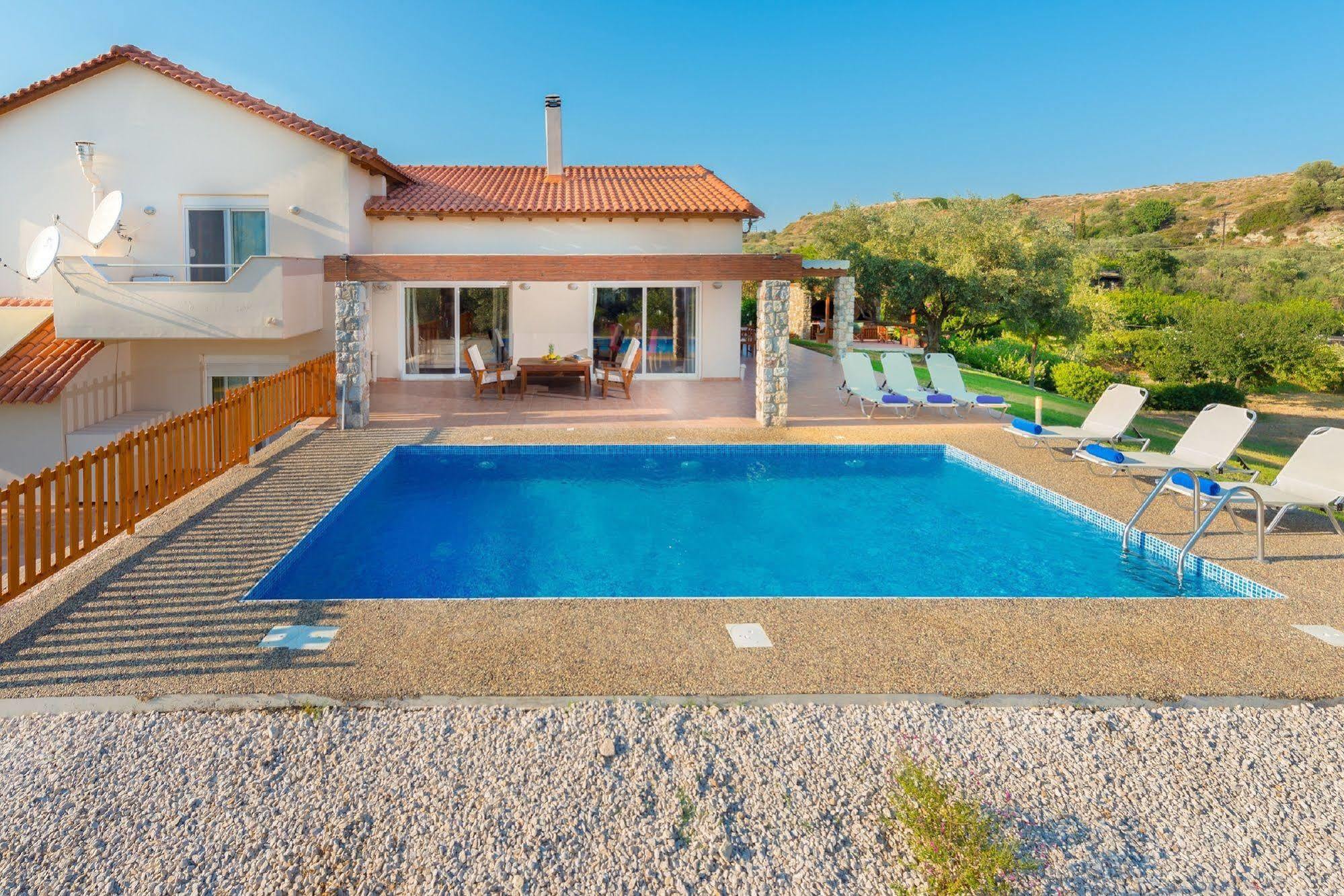 Olive Private Villa Swimming Pool 5 Bdr Kolymbia Rhodes Exteriör bild